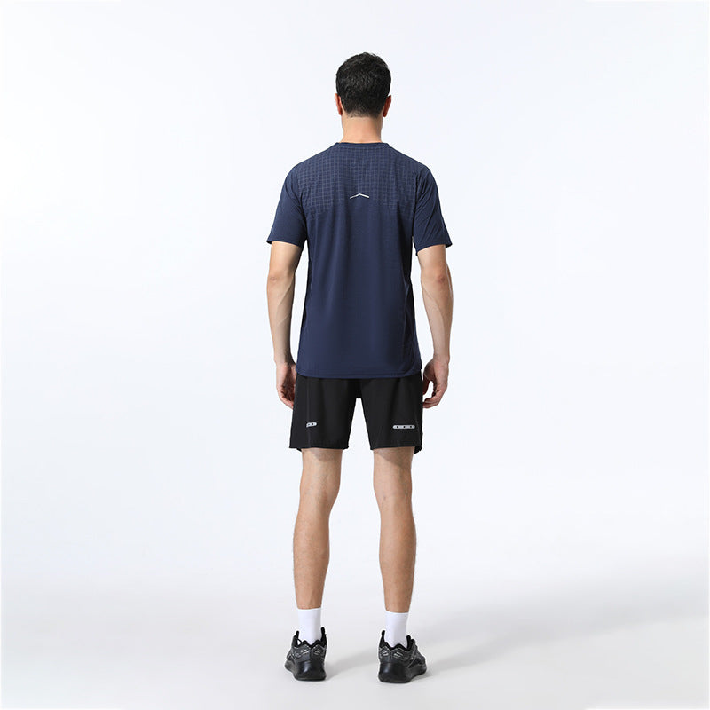 Herrer Åndbart Fitness T-Shirt med Stretch-teknologi Stilla