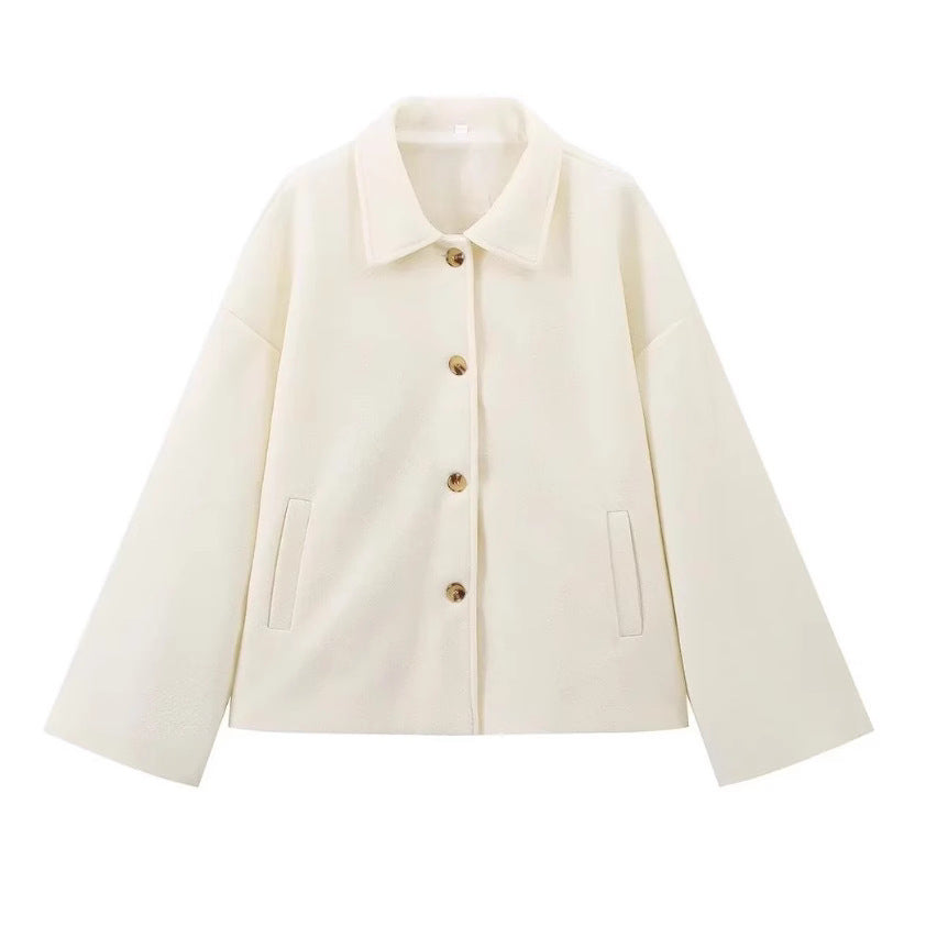 Femme Oversized Utility-jakke med knaplukning Stilla