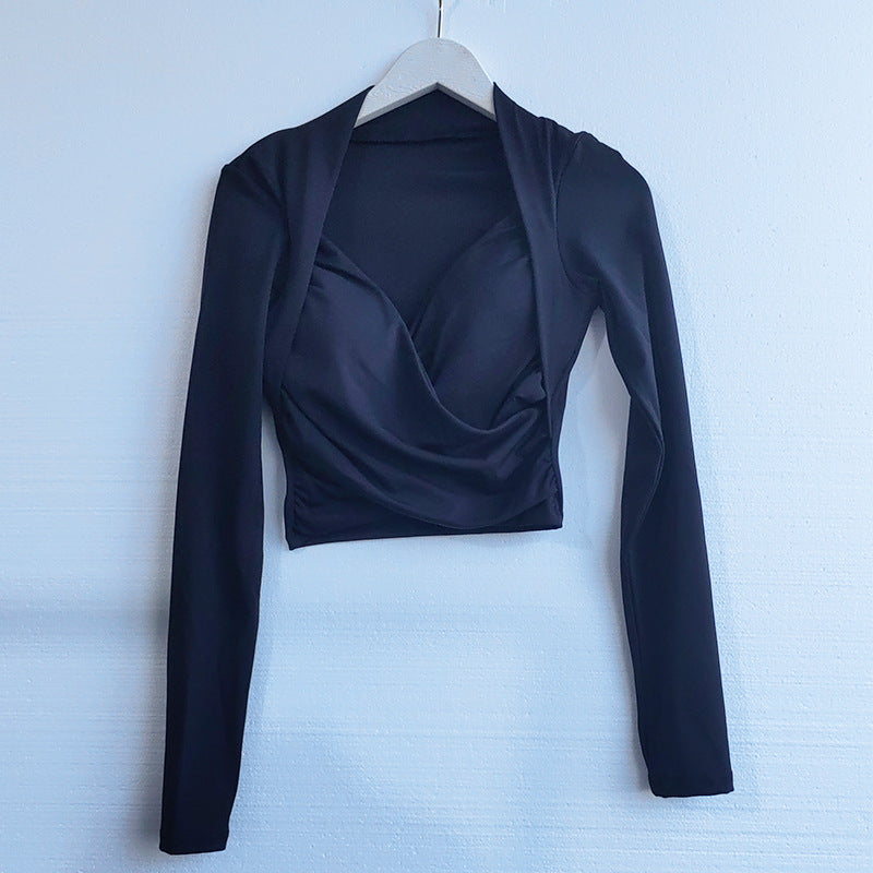 Dame Chice og elegant bluse med draperet design Stilla