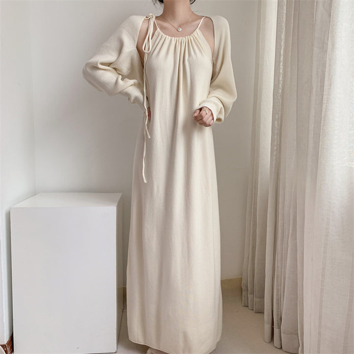 Femme Loose Fit Maxi Kjole med justerbare stropper Stilla