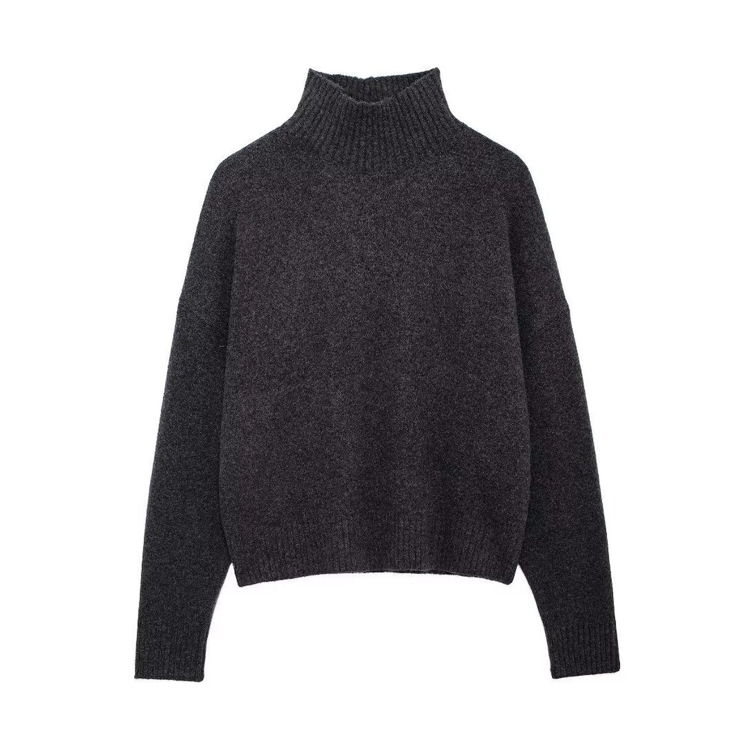 Femme Chunky Knit Turtleneck Pullover Stilla