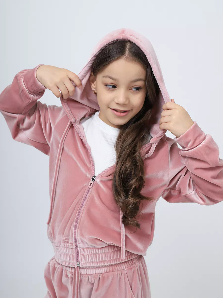 Stilla | Cozy Pige Sports Hat Velvet Sweatshirt Sæt