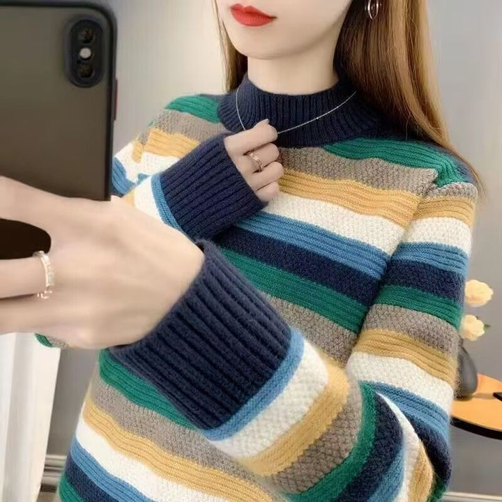 Damer Komfortabel og stilfuld sweater med struktureret mønster Stilla