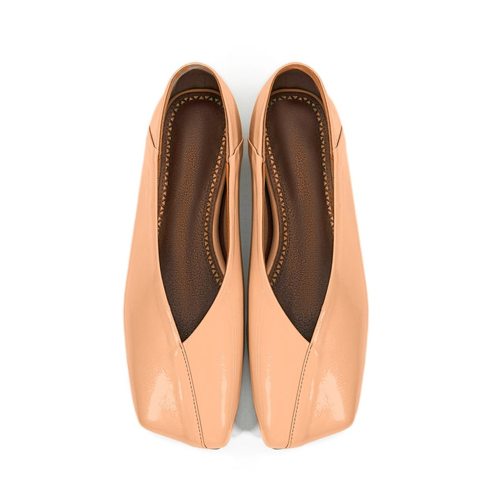 Femme Stilfulde Kvadratåede Ballerinas Stilla