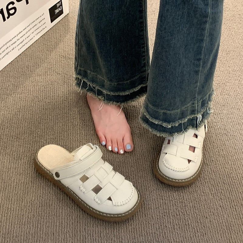 Dame Stilfulde Cross-strap Slide Mules Stilla