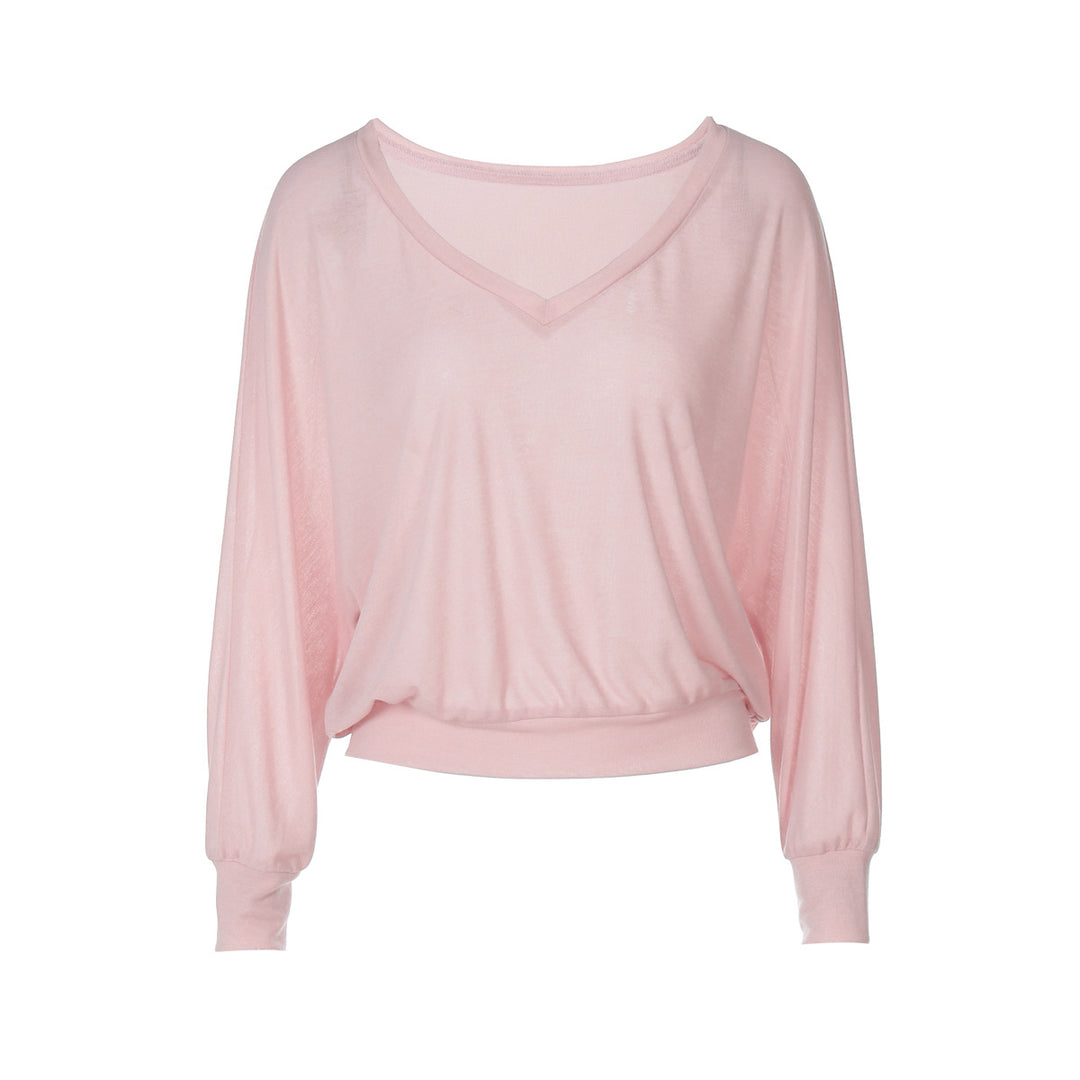 Dame Oversize T-Shirt med dyb V-hals Skovae