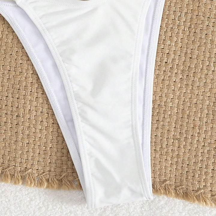 Dame Triangel-Bikini med elegante flæser Skovae