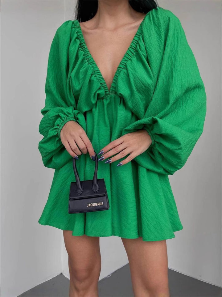 Dame sommerkjole med off-shoulder-design Stilla