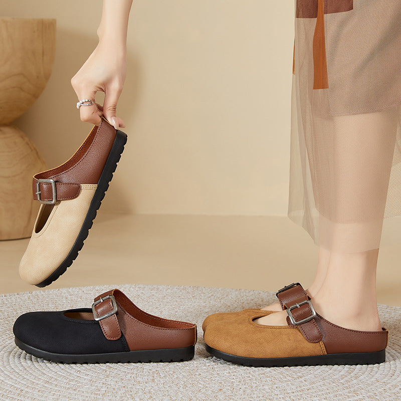 Femme Stilfulde Slip-On Spænde Træsko Stilla