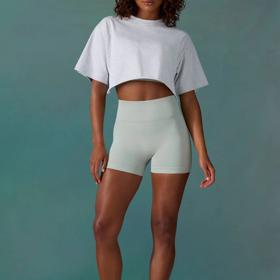 Stilla | Komfortabel Løs Fitness Top Sport T-shirt
