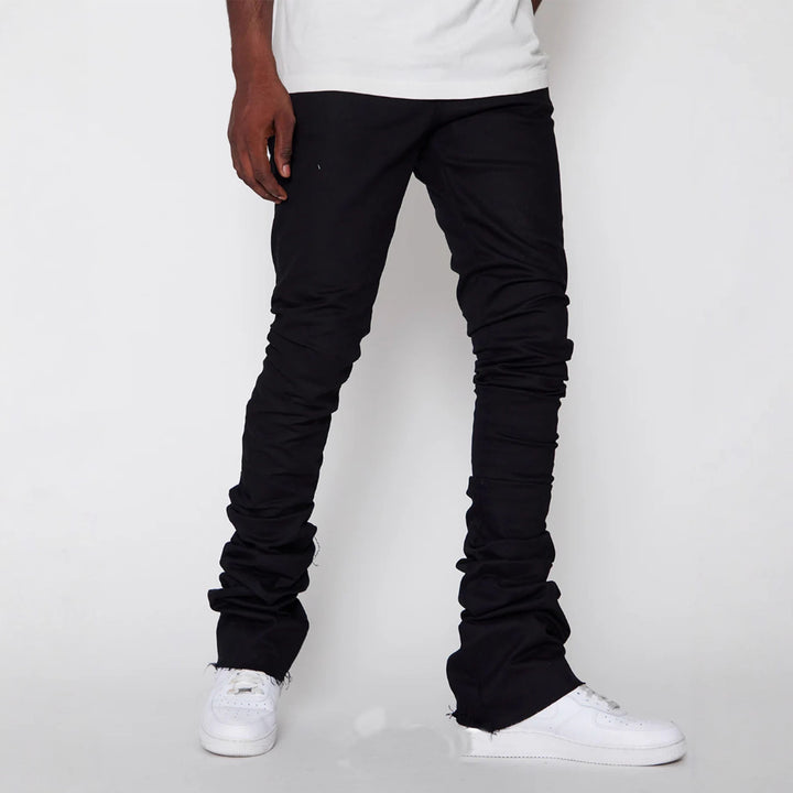 Herrer moderigtige Skinny Jeans med diskret rynkning Stilla