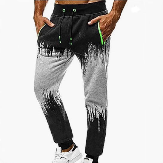 Herrer sporty joggingbukser med moderne farvegradient-effekter Stilla
