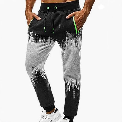 Herrer sporty joggingbukser med moderne farvegradient-effekter Stilla