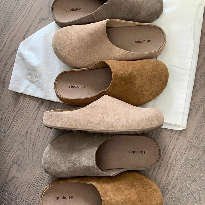 Dame Blødt Sæde Suede Skyd Clogs Stilla