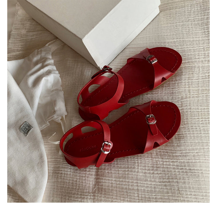 Dame Justerbare Remme Casual Sandaler Stilla