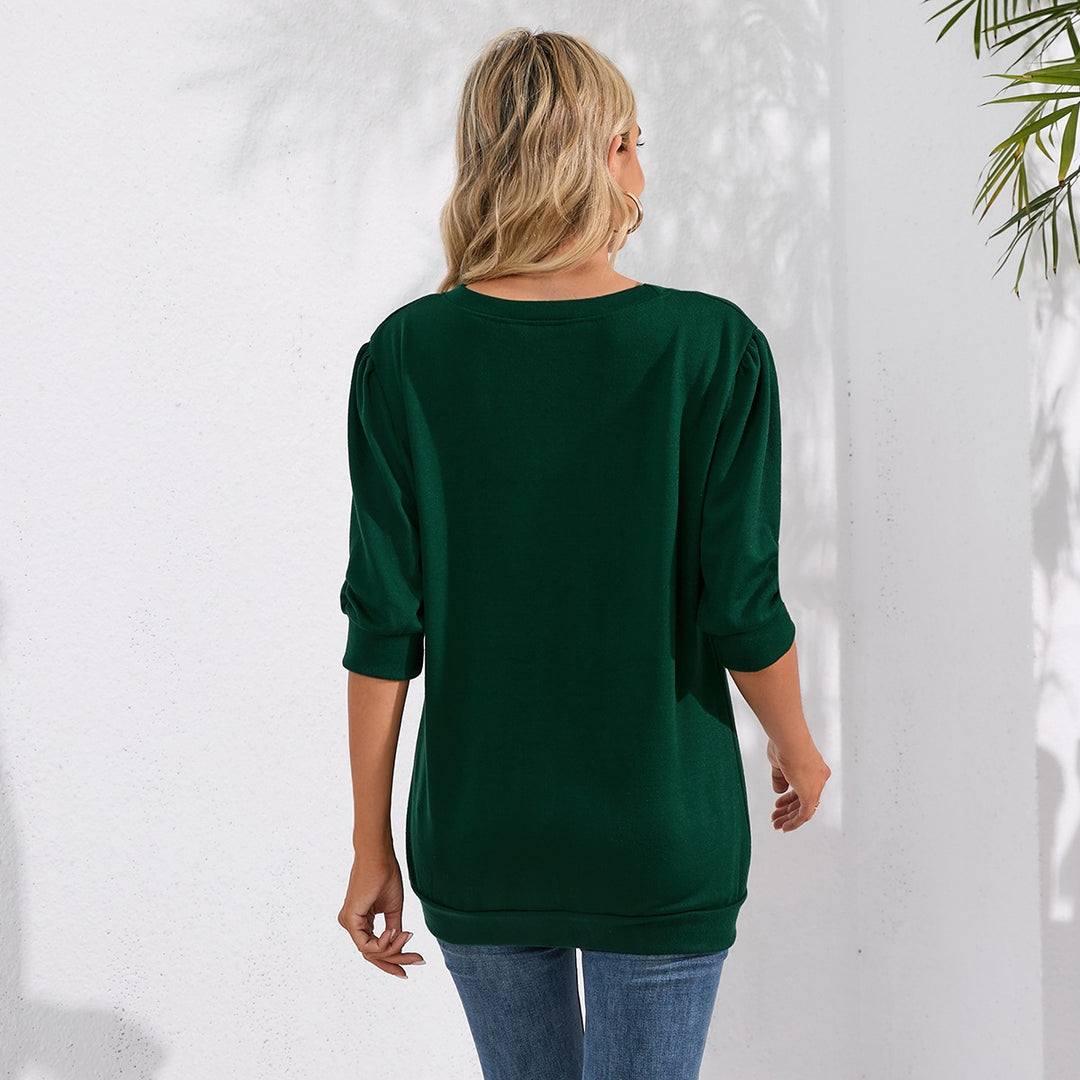 Dame pufferærme T-shirt med afslappet pasform Stilla