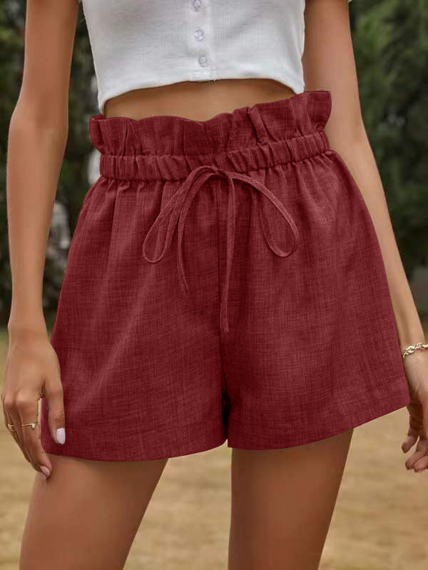 Dame Afslappede Elastiske Talje Fritids Shorts Stilla
