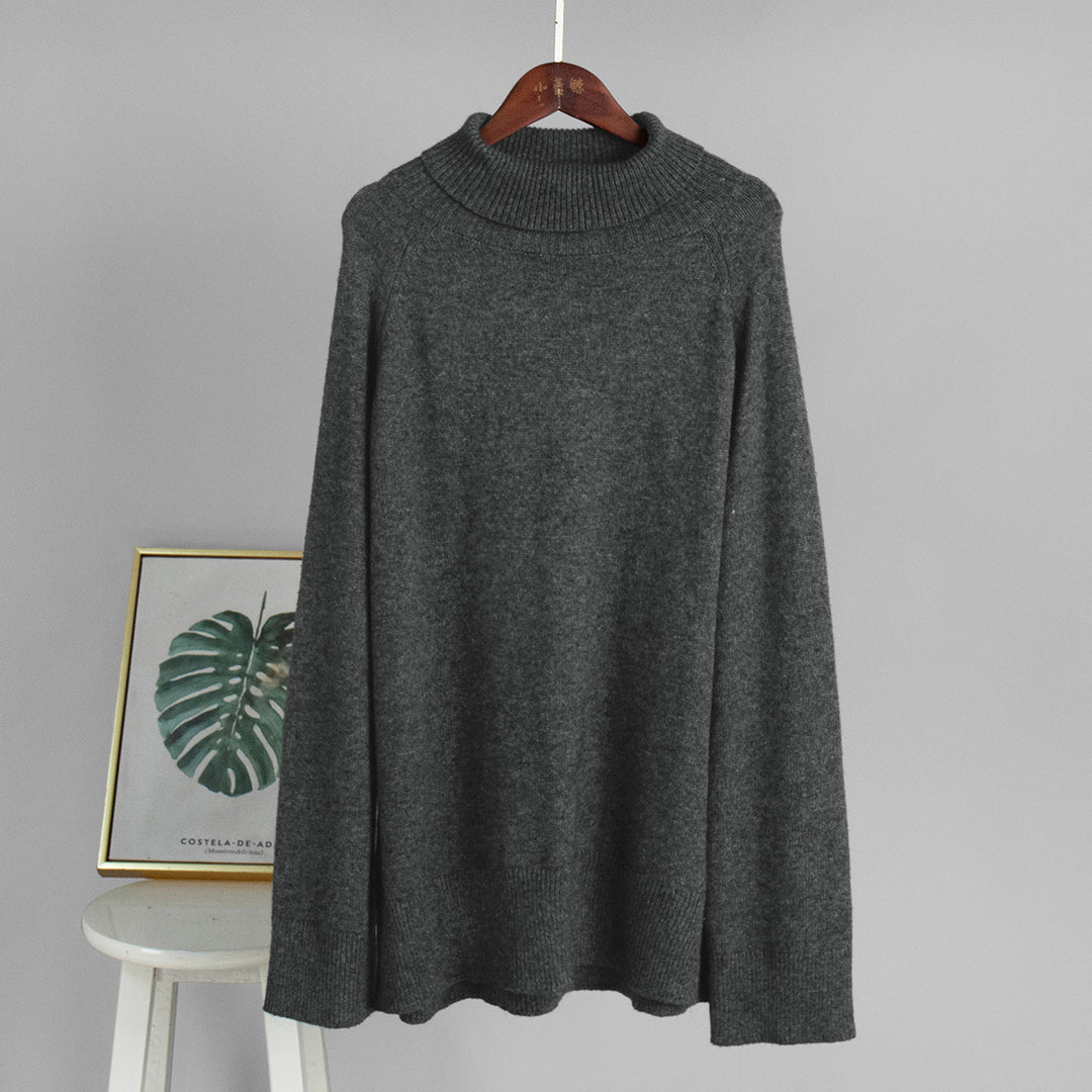 Kvinders hyggelige turtleneck sweater lavet af fin strik materiale Stilla