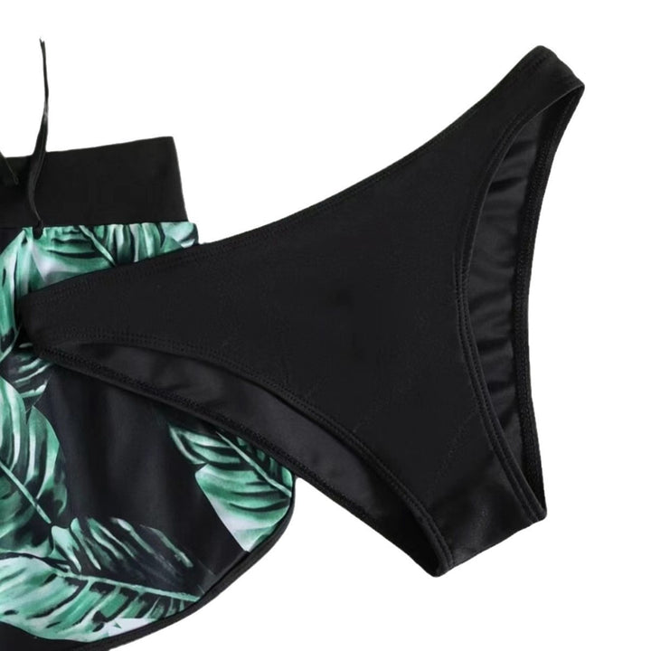 Dame Sporty Bikini-sæt med høj skæring og moderigtige shorts Stilla
