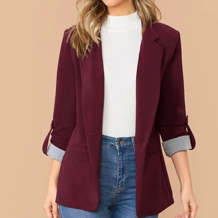 Damer elegant blazer lavet af let stof med trendy detaljer Stilla