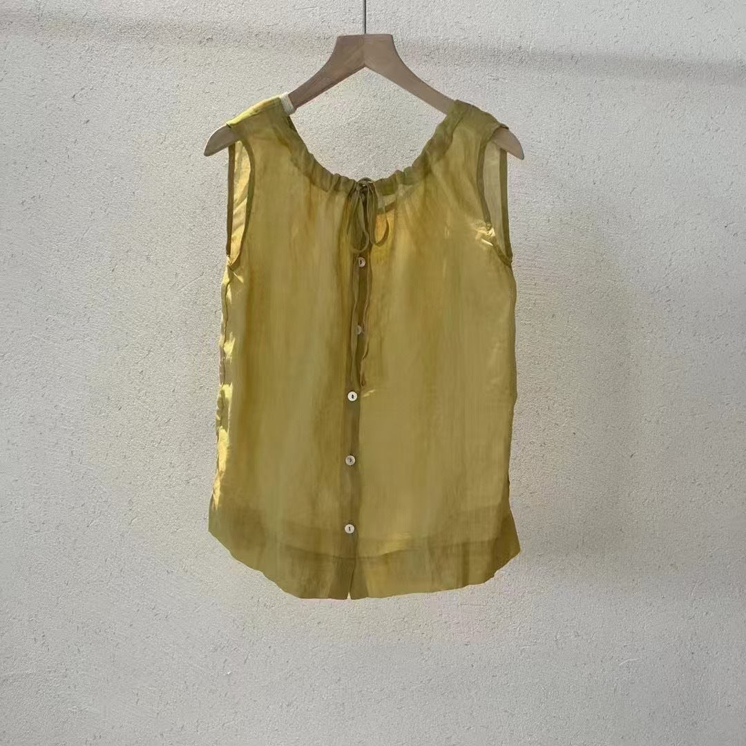 Femme Soft Linen Tank Top Stilla