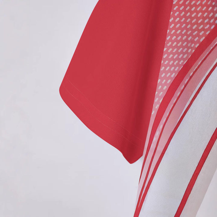 Herrer funktionspoloshirt med dynamisk grafikdesign Stilla