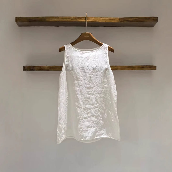 Dame Relaxed Fit Bomuld ærmeløst Top Stilla