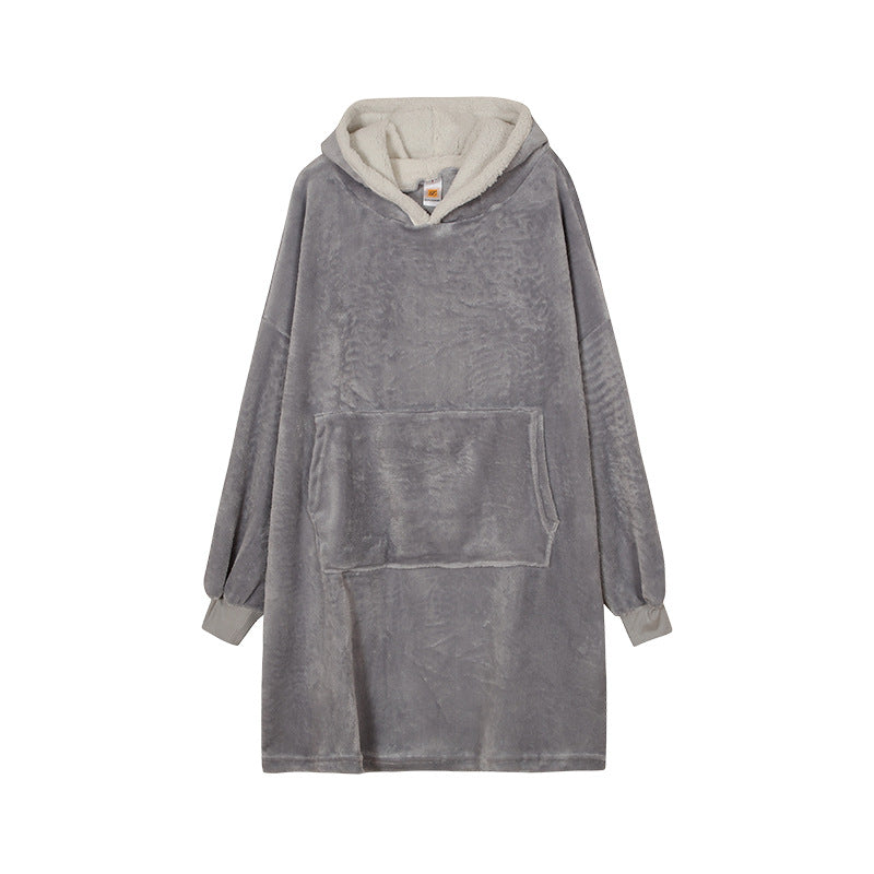 Femme Cozy Plush Hoodie Kjole Stilla