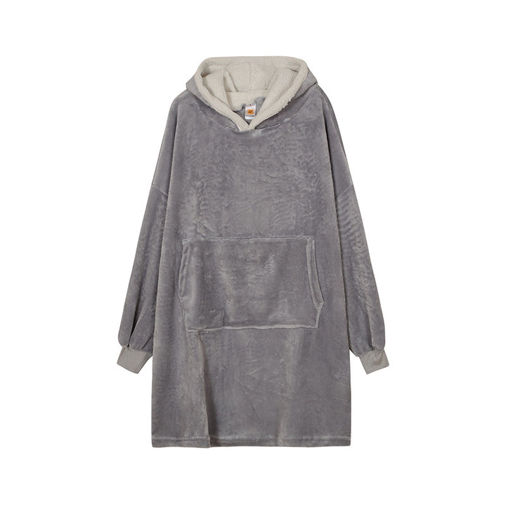 Femme Cozy Plush Hoodie Kjole Stilla