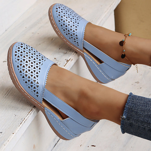 Dame Komfortable Slingback-Sko med åndbart design Stilla