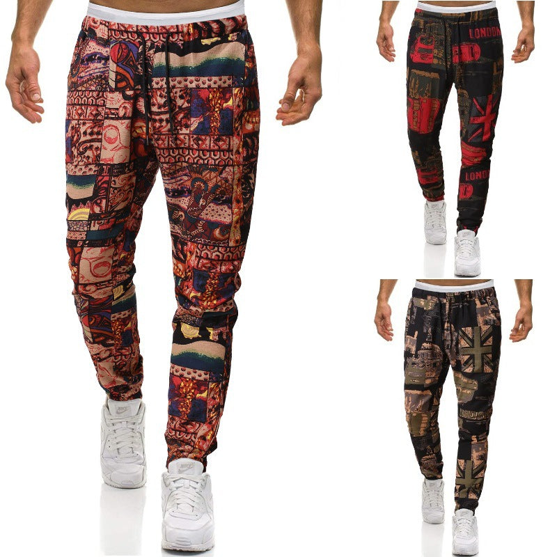 Herrer Stilfuld Urban Mønster Jogger-bukser Stilla