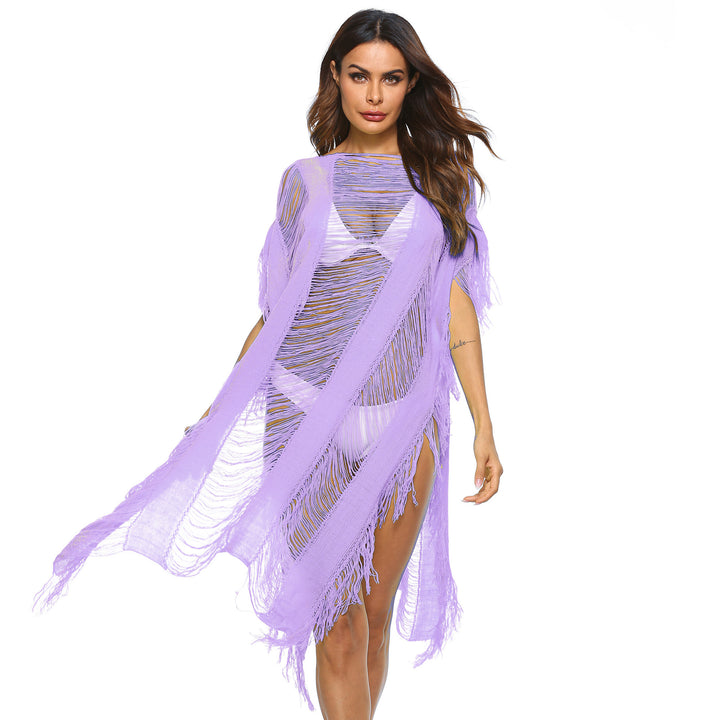 Dame Frynse Letvægts Strand Kaftan Stilla