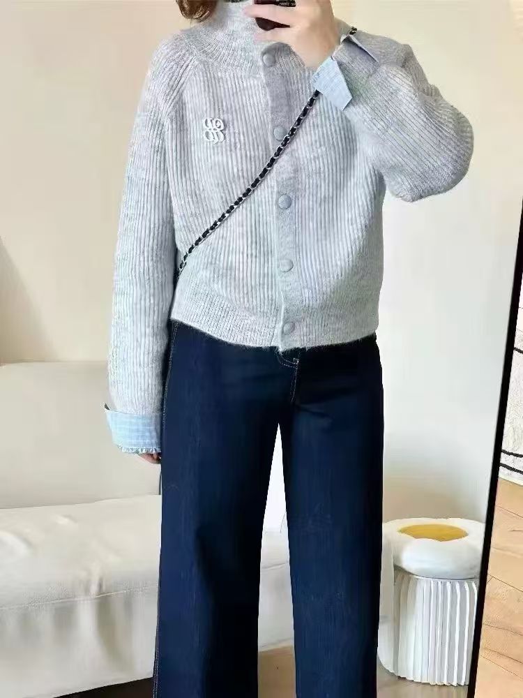 Kvinder Fashionable Cardigan med Noble Knap Detaljer Stilla