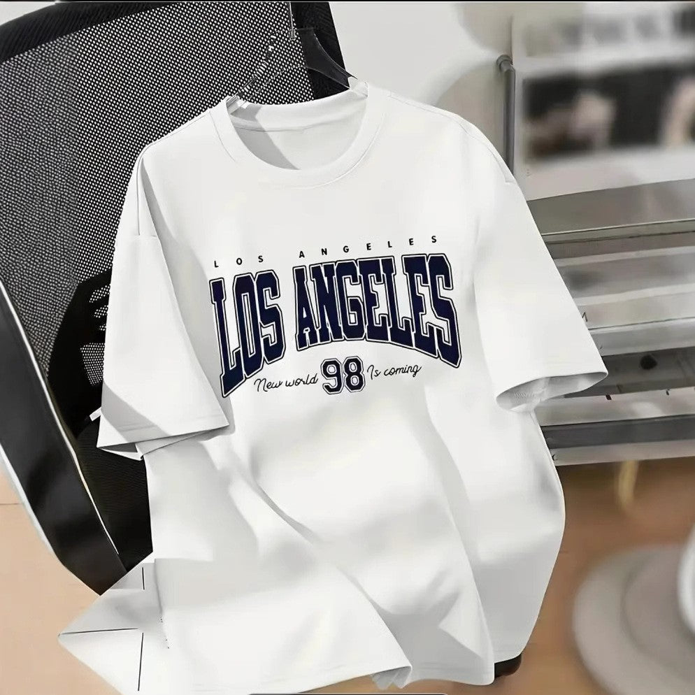 Dame T-shirt med klassisk Los Angeles skrift og sporty design Stilla