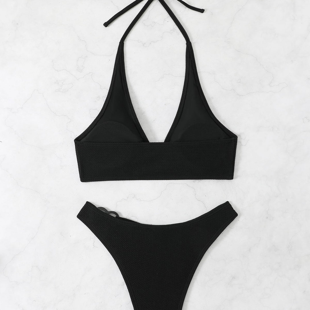 Femme Hjerte-Detalje Bikini Sæt Stilla