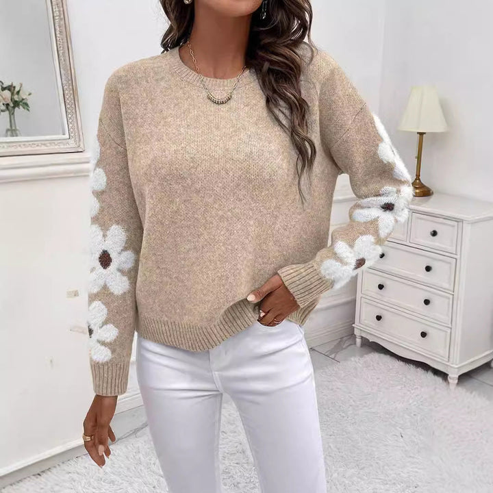 Stilla | Bequemer Sweater mit Blumenmuster