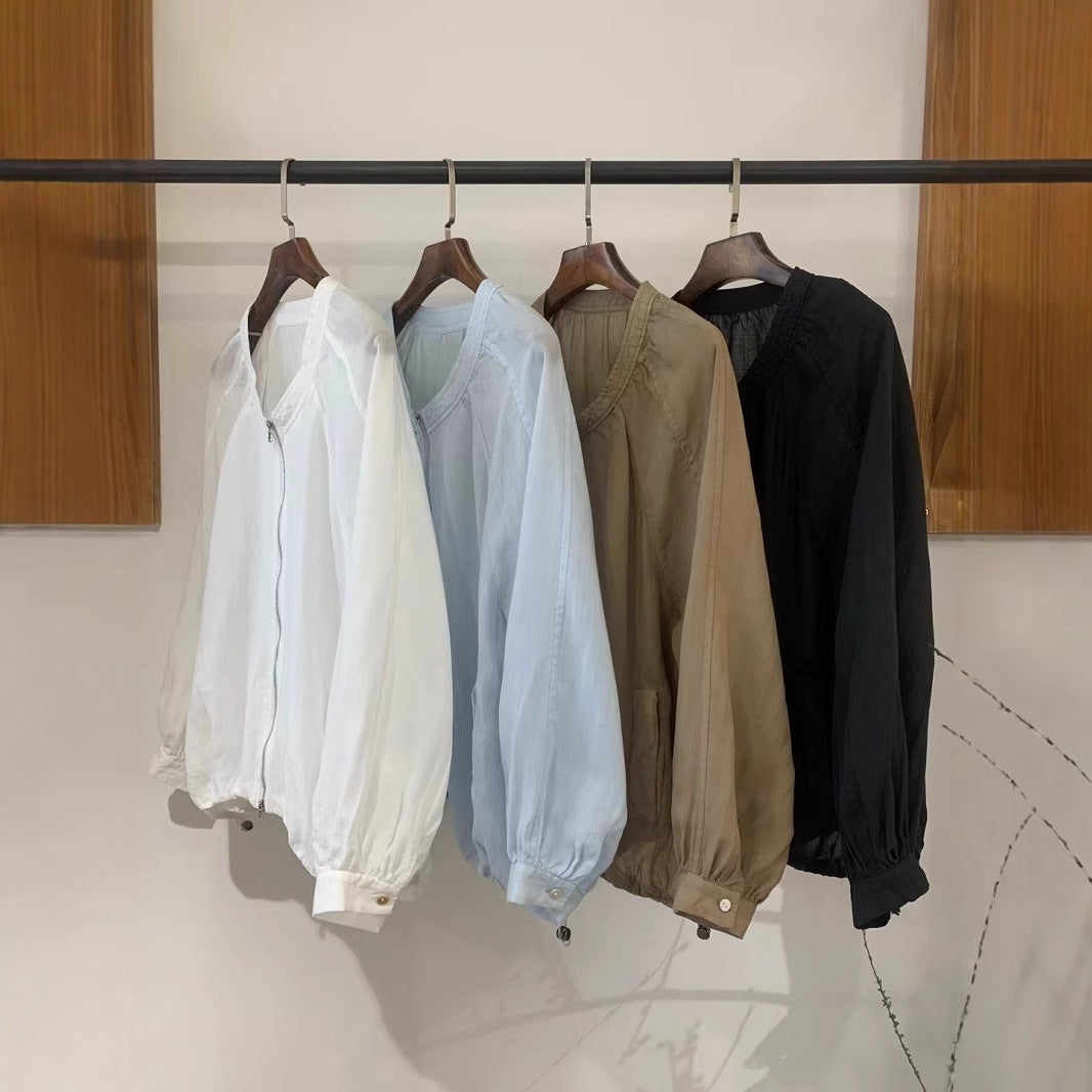 Damer Relaxed Fit Let Zip Jakke Stilla