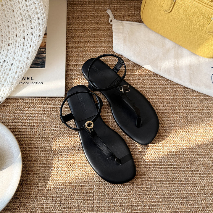 Femme Chic Minimalistiske Tåsplittere med elegant ankelrem Stilla