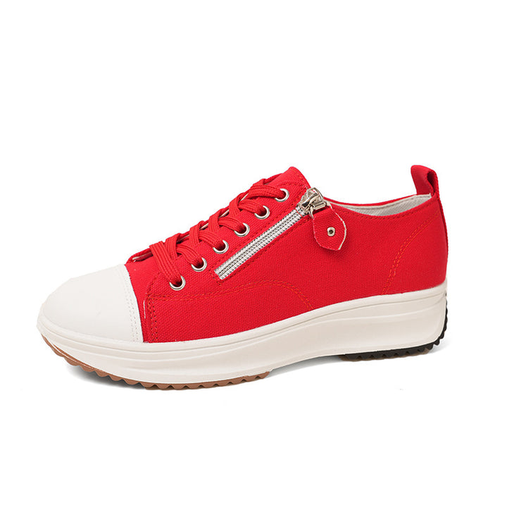 Dame Sneakers med praktisk lynlås og komfortabel sål Stilla