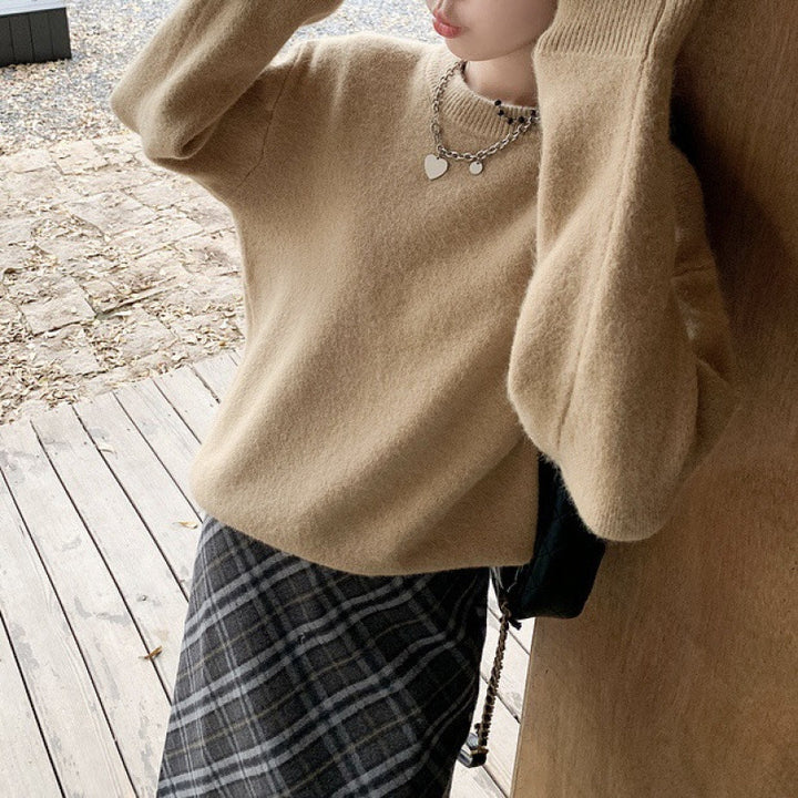 Kvinders komfortable strikket sweater med oversized snit Stilla