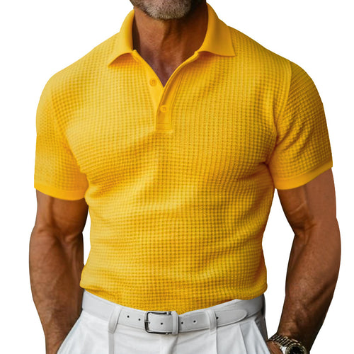 Herre polo skjorte med struktureret design og moderne krave Stilla