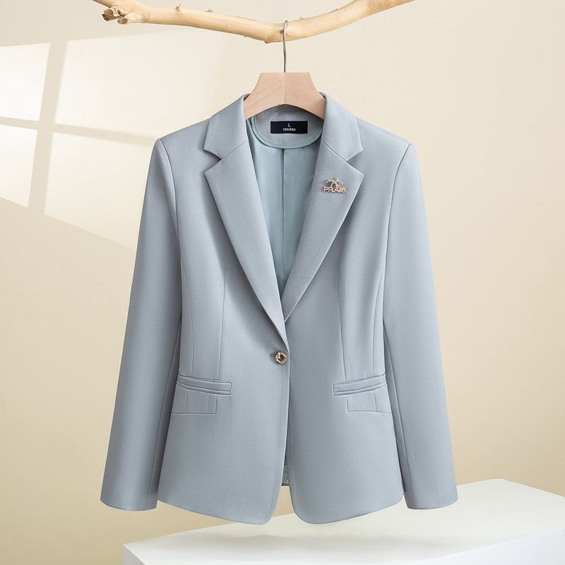 Kvinder Elegant Blazer med Tekstureret Design og Slim Fit Stilla