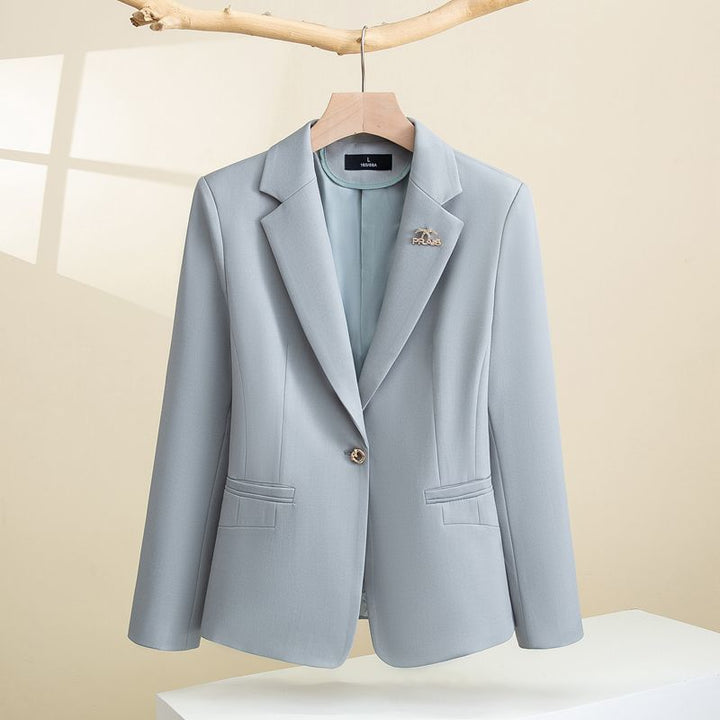 Kvinder Elegant Blazer med Tekstureret Design og Slim Fit Stilla