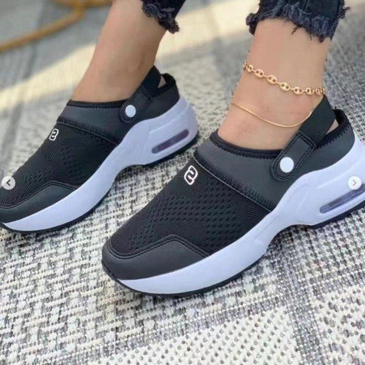 Dame Behagelige Slip-On Sneakers med åndbart Overmateriale og ergonomisk Sål Stilla