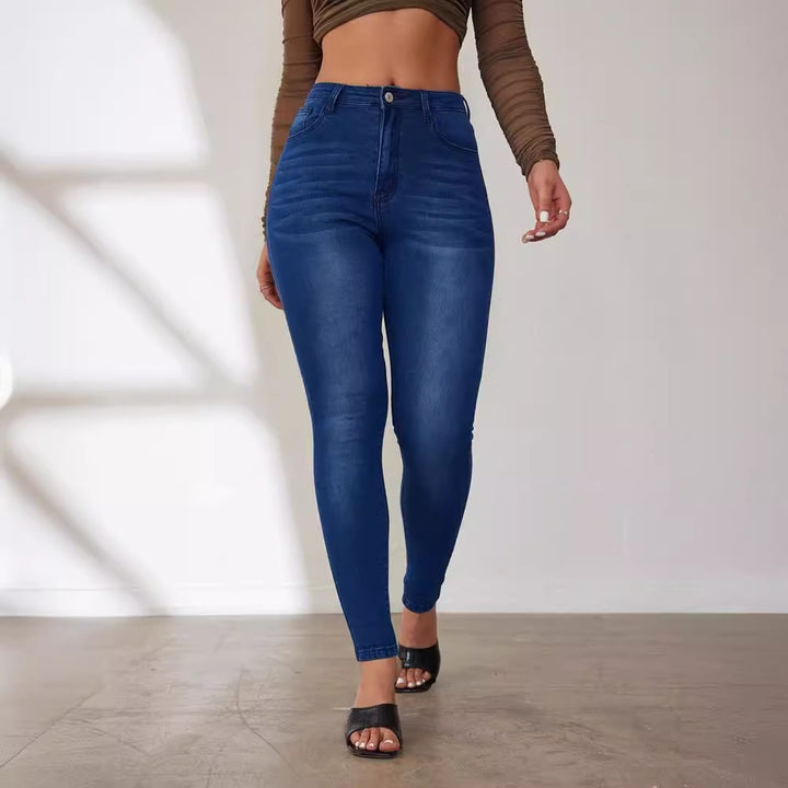 Dame Højtaljede Skinny Jeans med figurformende Effekt Stilla