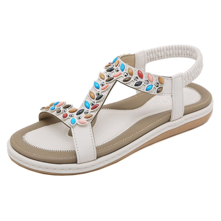 Dame sandaler med glitrende sten og skridsikker sål Stilla