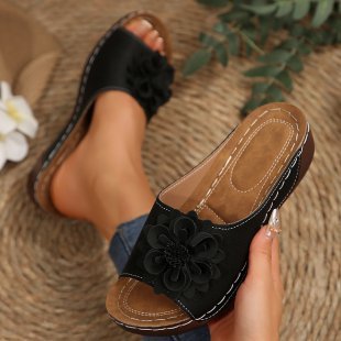 Dame Sandaler med modigt blomsterdesign og ergonomisk fodseng Stilla