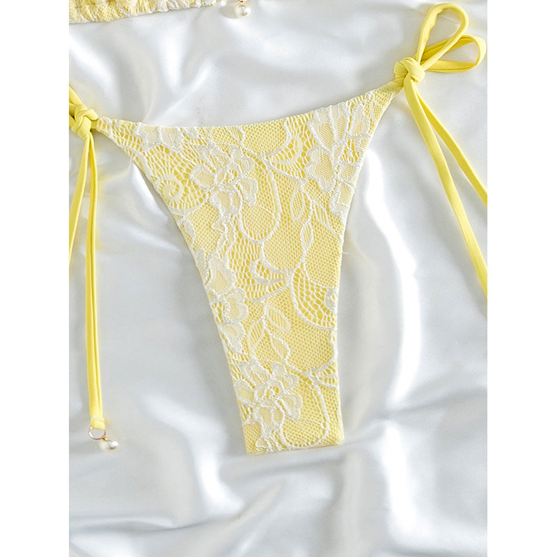 Dame Triangel-Bikini med elegant spidsedesign Skovae