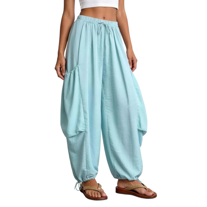 Damer Behagelige fritidshose med store lommer og elastisk talje Skovae