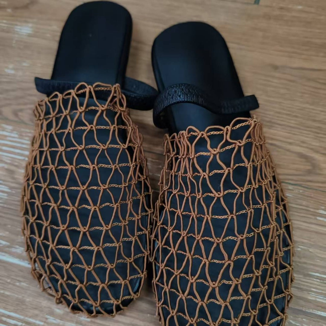Dame sandaler med moderne netdesign Stilla